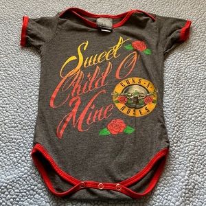 Guns N’ Roses “sweet child of mine” baby onesie 12-18 months